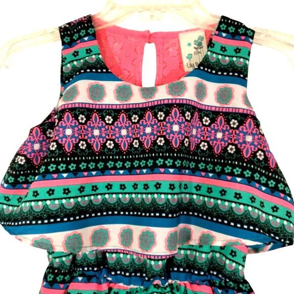 Lily Bleu Girls Size 8 Dress Sleeveless Multicolor - Picture 3 of 6